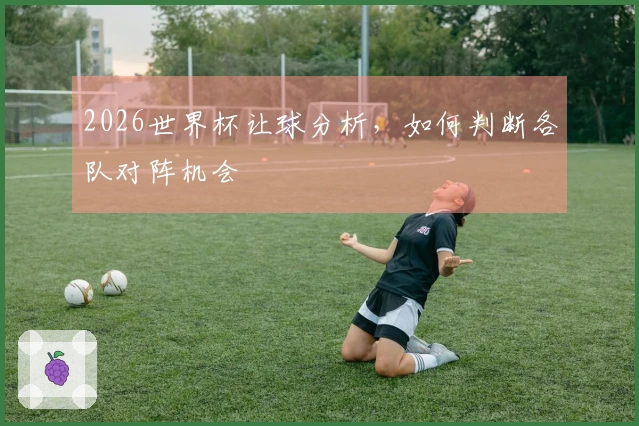 2026世界杯让球分析，如何判断各队对阵机会